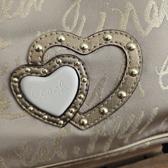 NWT Coach Poppy Lurex Hobo Signature Script - Picture 6 of 7